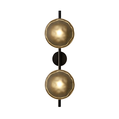 Wandlamp Glas Rond Scandinavisch LED 5W Zwart Goud 20cm Design