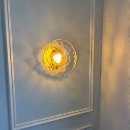Wandlamp Glas Rond Scandinavisch LED 5W Zwart Goud 20cm Design