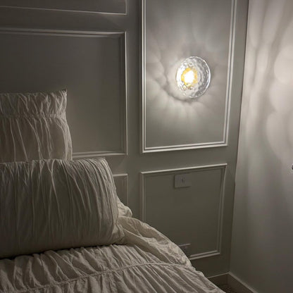 Wandlamp Glas Rond Scandinavisch LED 5W Zwart Goud 20cm Design