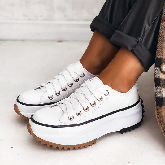 Plateau Sneakers Dames Comfortabel Dagelijks Gebruik Casual Schoenen Zacht Gedempt Stabiel Wandelen Werk Vrije Tijd Mode Combineerbaar