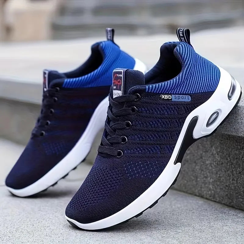 Sneakers met ademende mesh bovenkant