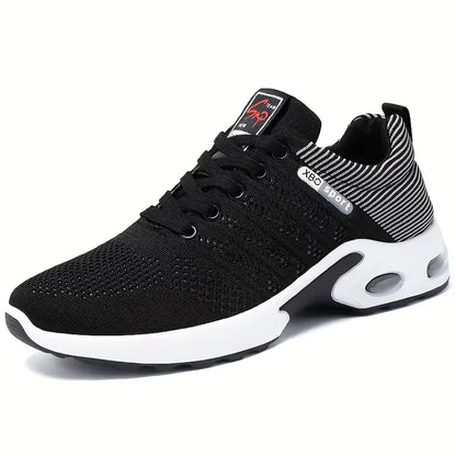Sneakers met ademende mesh bovenkant
