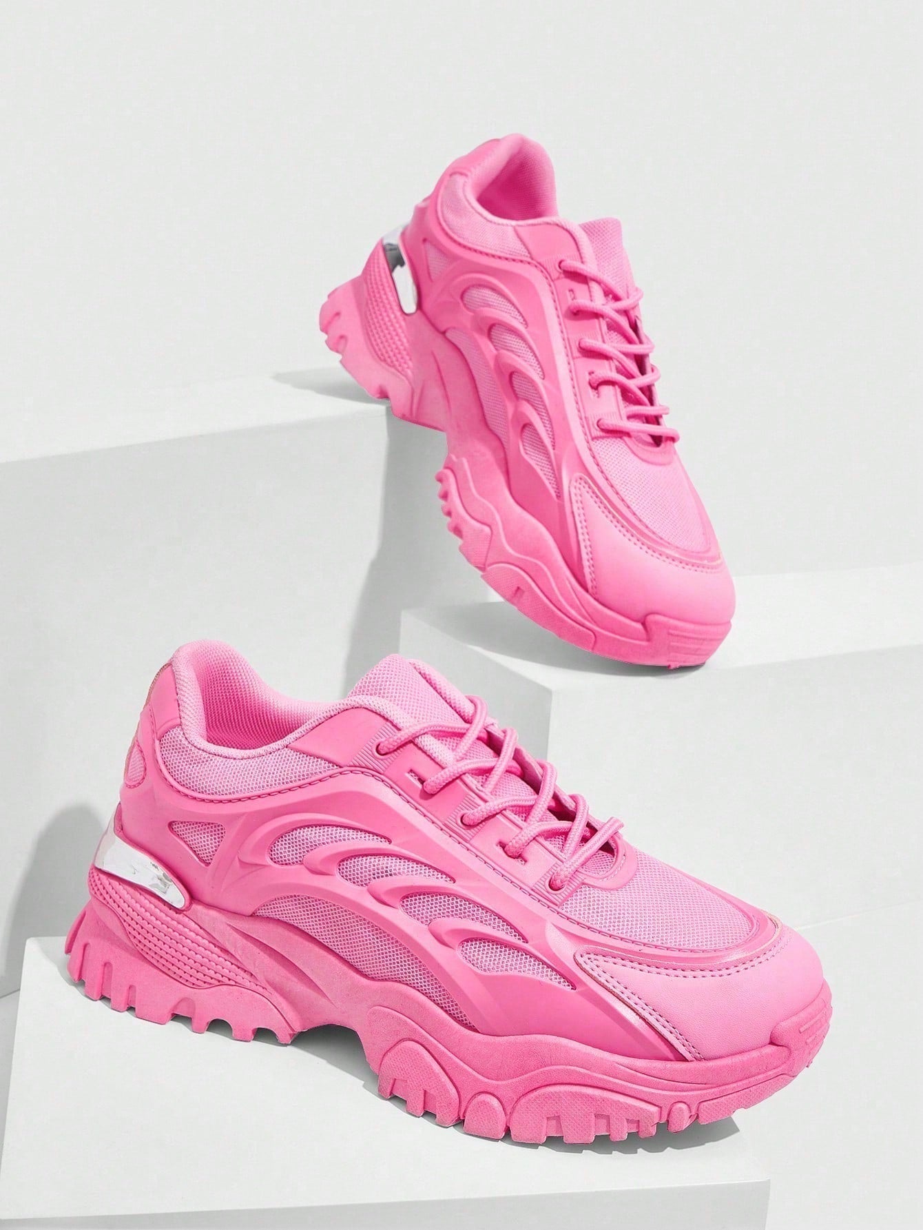 Sportschoenen met Dikke Zool en Ademend Mesh → Comfortabele Sportschoenen Dikke Zool Ademend - StudioMarella