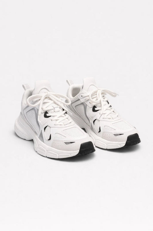 Dames Sneakers Chunky Zool met Veters en Contrasterende Kleuren - StudioMarella