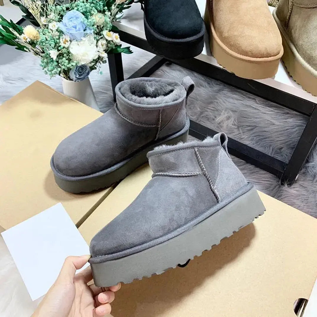 Vrouwen Snowboots Schapenvacht Warm en Comfortabel - StudioMarella