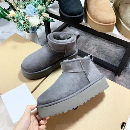 Vrouwen Snowboots Schapenvacht Warm en Comfortabel - StudioMarella