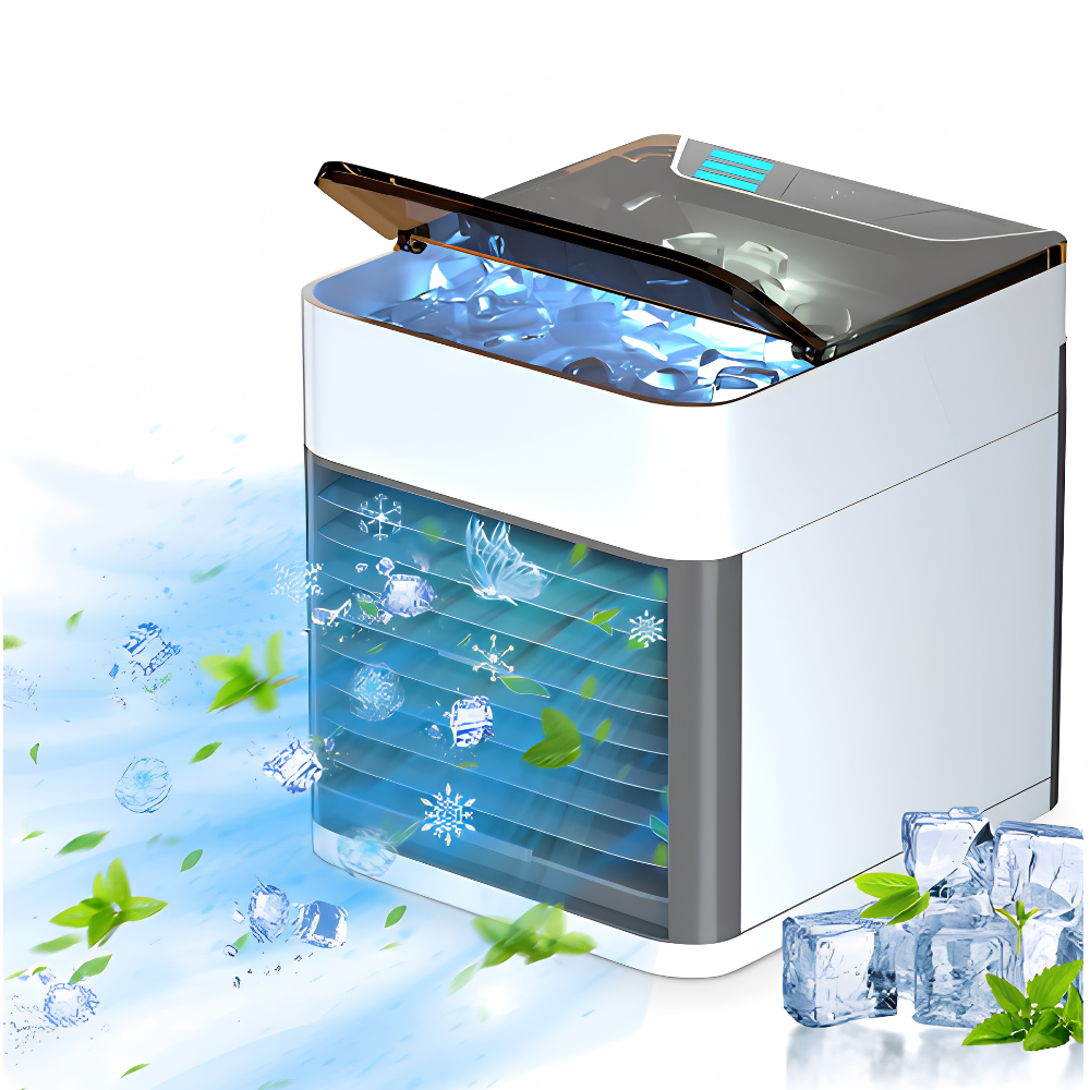 Draagbare Mini-Airco USB 28dB Fluistermotor Waterkoeling Kantoor & Thuis