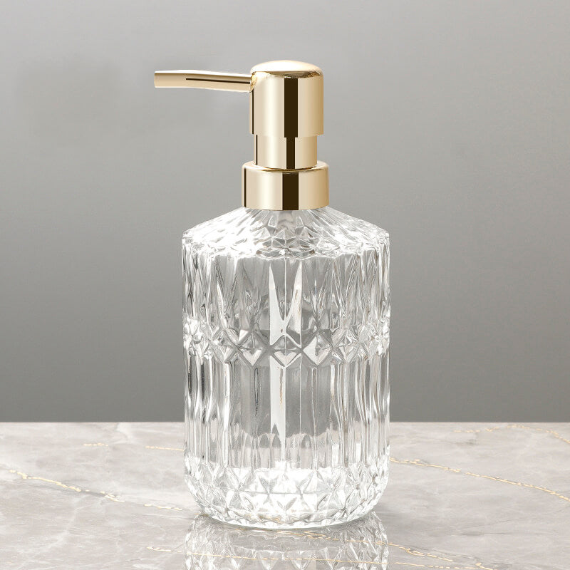 Glazen Zeepdispenser Transparant Pomp Badkamer Aanrecht Navulbaar Vloeibare Zeep Lotion Dispenser Wastafel Toilet Accessoire