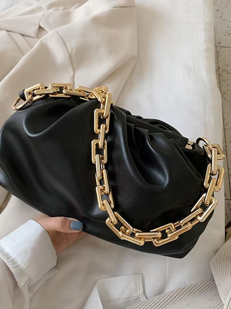 Dameshandtas Gouden Ketting Luxe Modern Design
