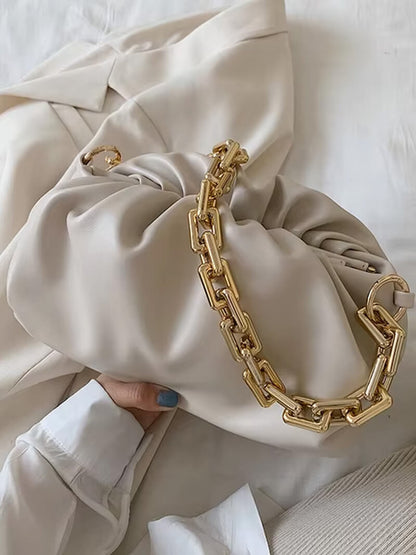 Dameshandtas Gouden Ketting Luxe Modern Design