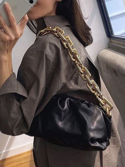 Dameshandtas Gouden Ketting Luxe Modern Design