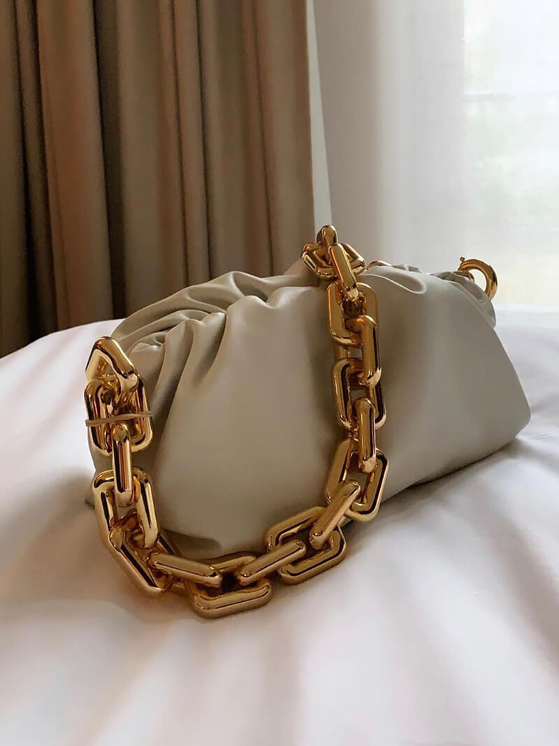 Dameshandtas Gouden Ketting Luxe Modern Design