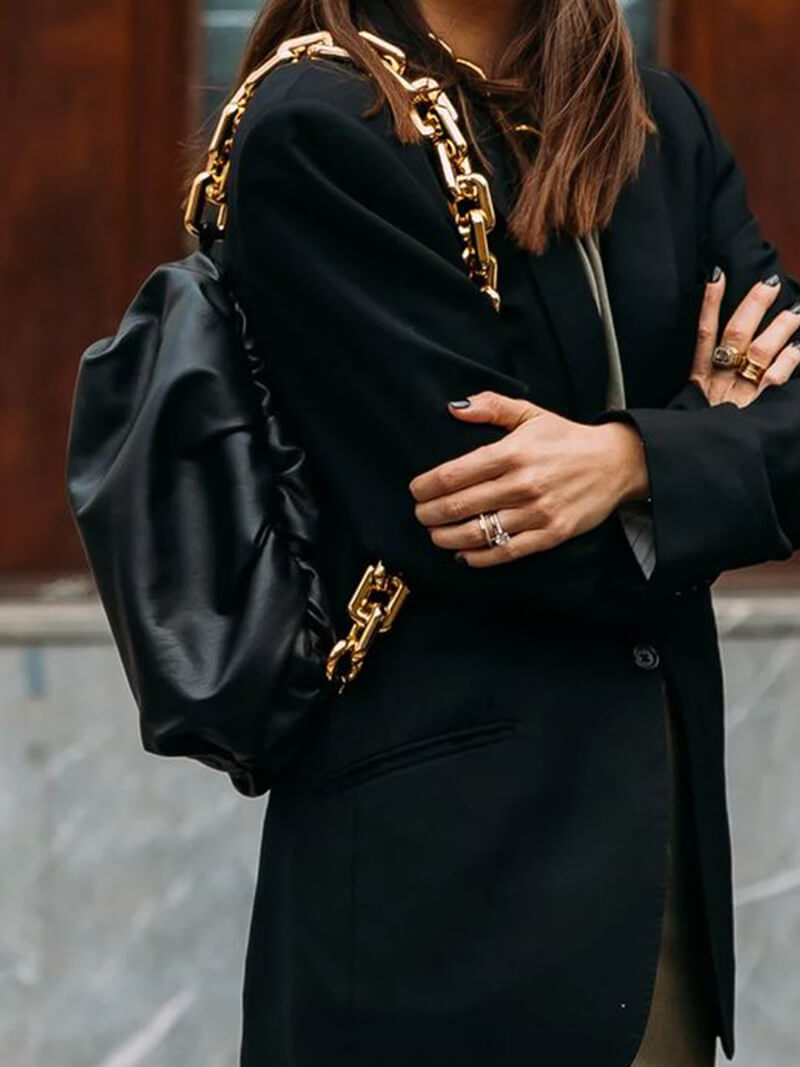 Dameshandtas Gouden Ketting Luxe Modern Design