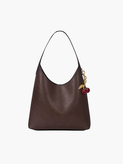 Damentas Zwart met Kersenhanger Stijlvol en Elegent