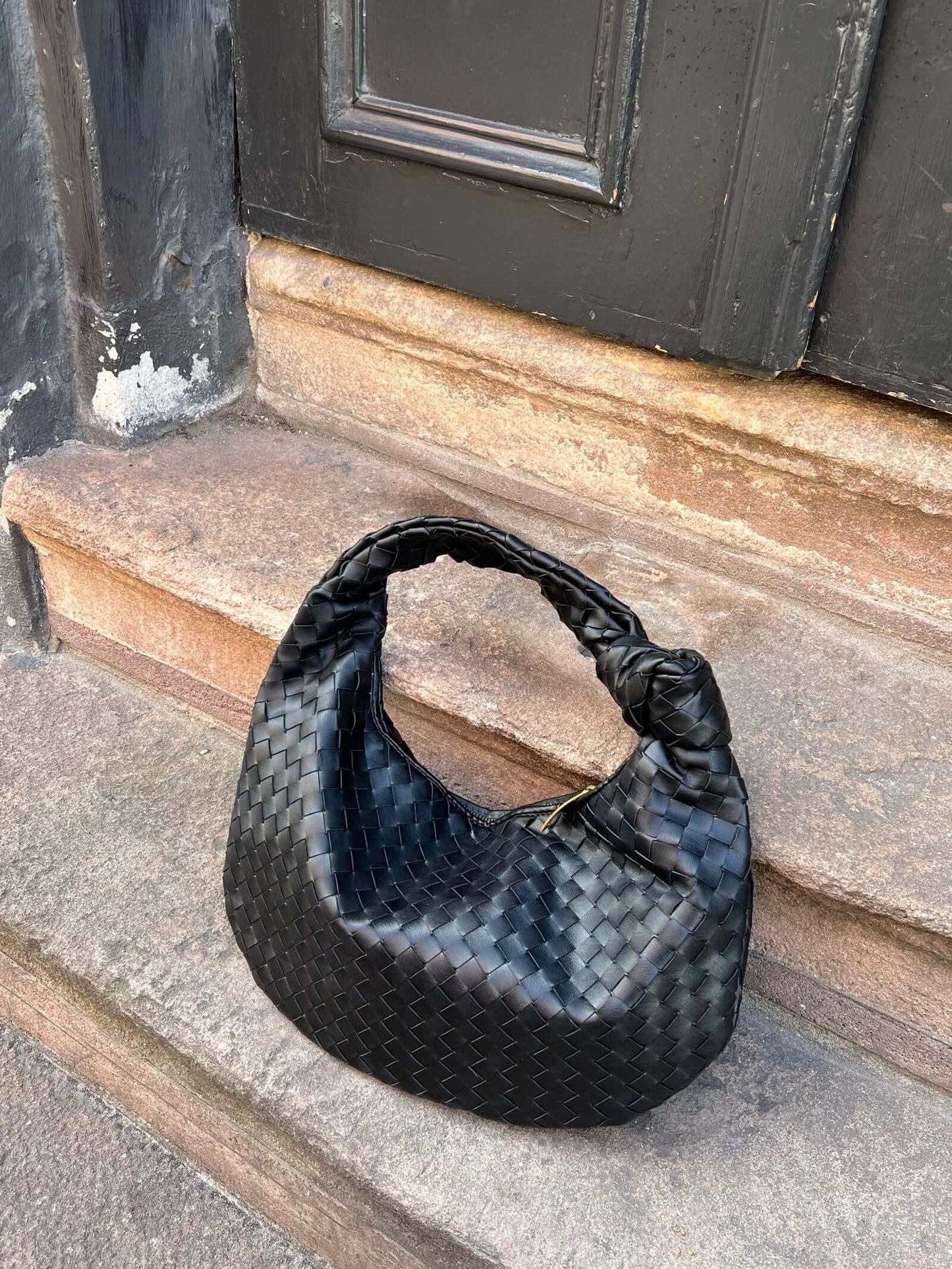 Schouder tas voor Dames Gevlochten Medium Formaat