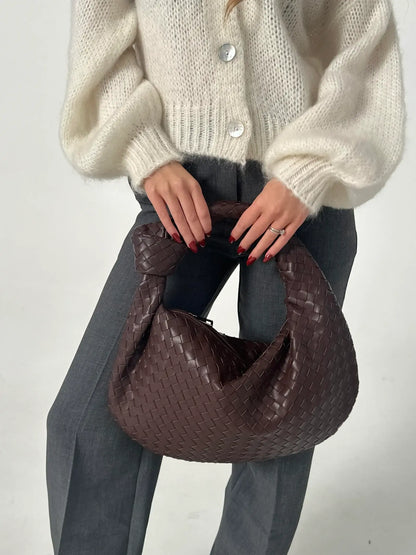 Schouder tas voor Dames Gevlochten Medium Formaat