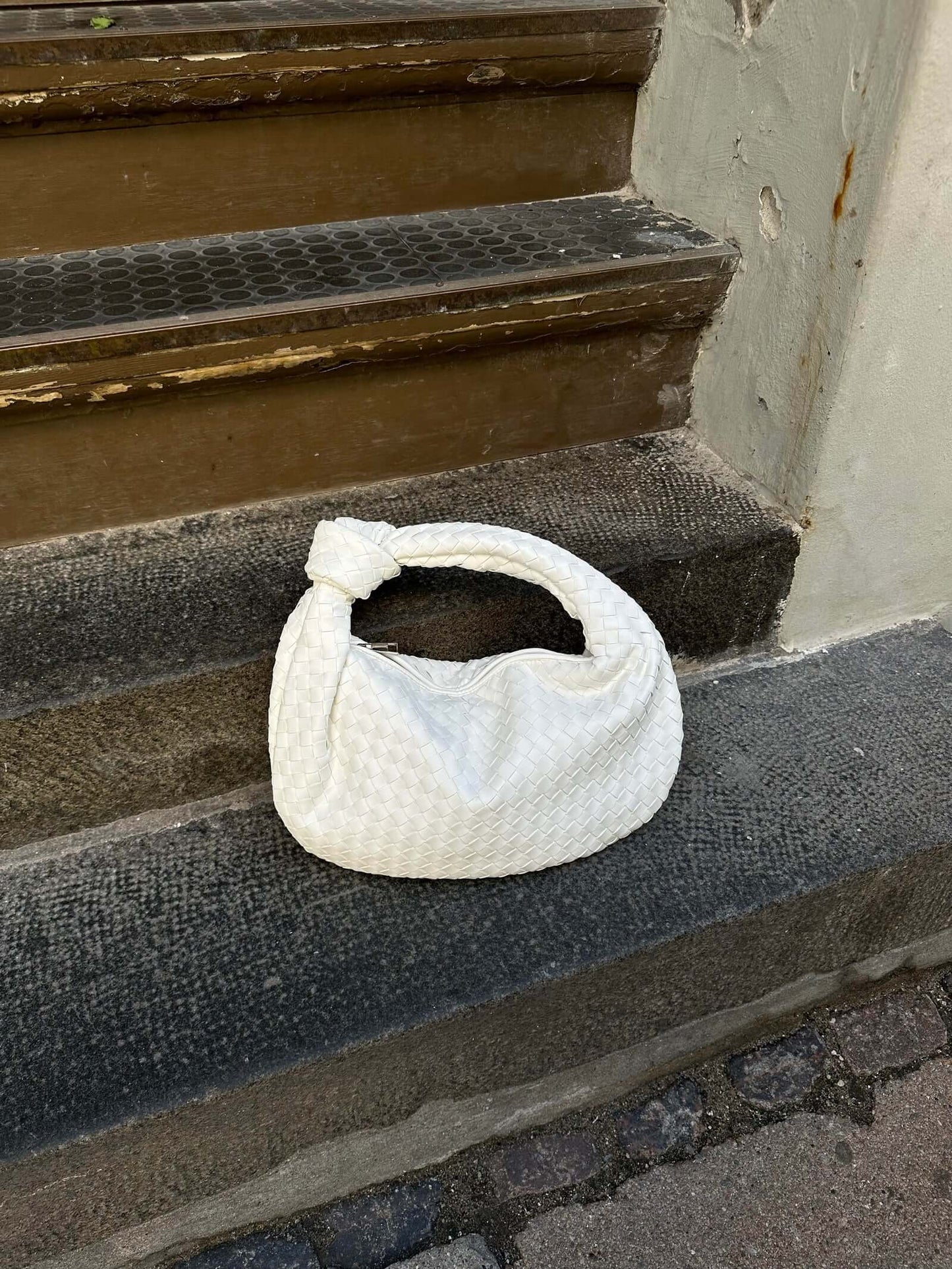 Schouder tas voor Dames Gevlochten Medium Formaat