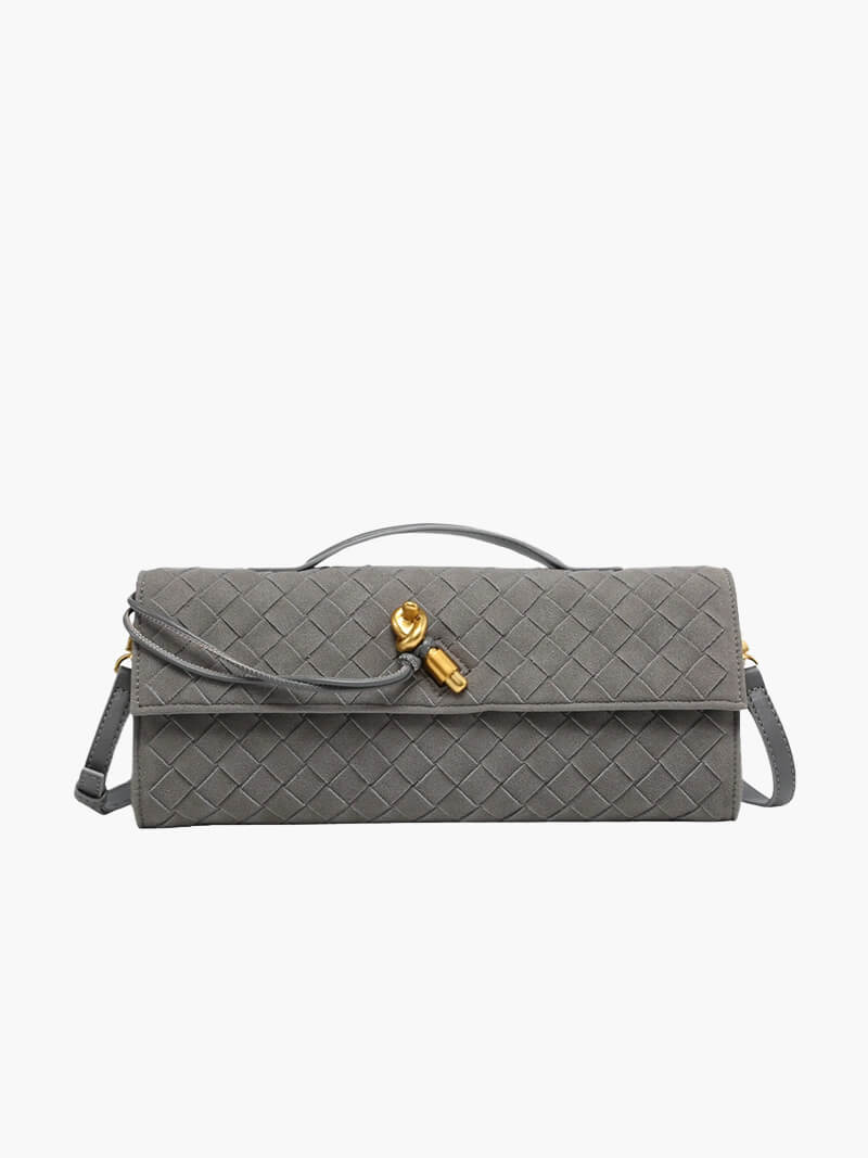 Kunstleer Clutch Gevlochten Handtasje voor Dames