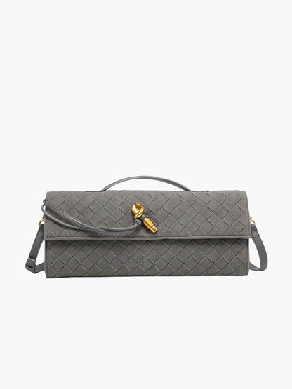Kunstleer Clutch Gevlochten Handtasje voor Dames