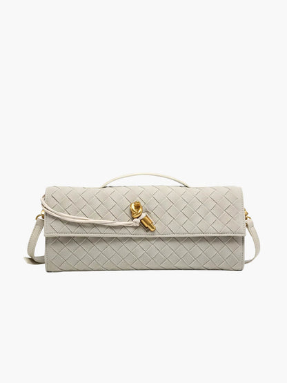 Kunstleer Clutch Gevlochten Handtasje voor Dames - StudioMarella