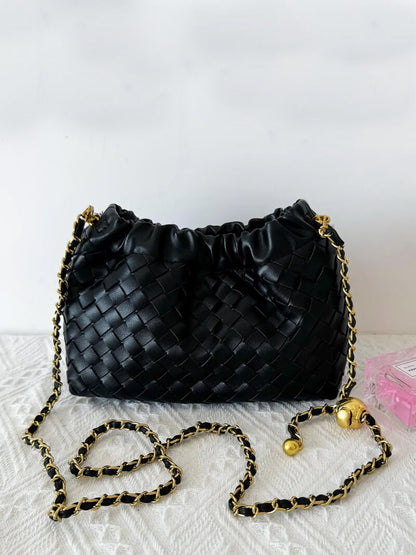 Dameshandtas Gouden Ketting Luxe Leer Design