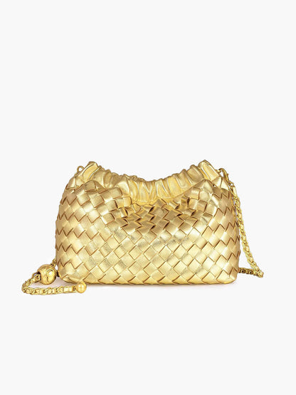 Dameshandtas Gouden Ketting Luxe Leer Design