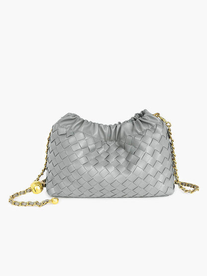 Dameshandtas Gouden Ketting Luxe Leer Design