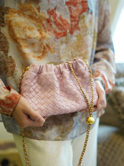 Dameshandtas Gouden Ketting Luxe Leer Design