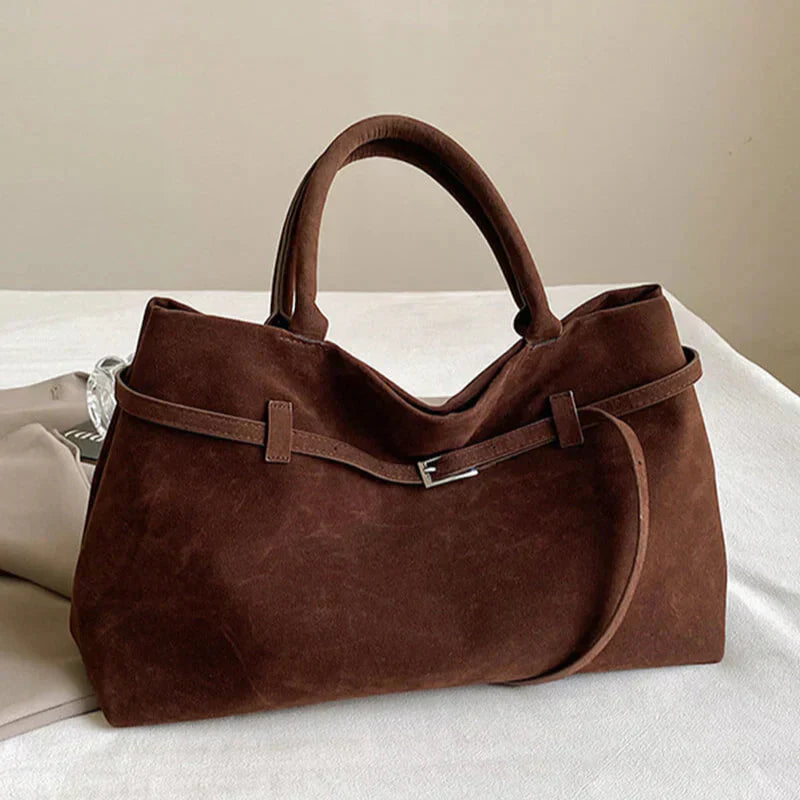 Vegan Suede Schoudertas Luxe Design voor Dames