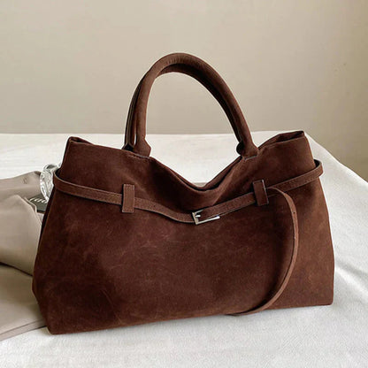 Vegan Suede Schoudertas Luxe Design voor Dames