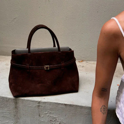 Vegan Suede Schoudertas Luxe Design voor Dames