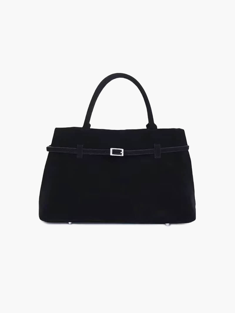 Zwarte Suède Handtas voor Dames Luxe Stijl