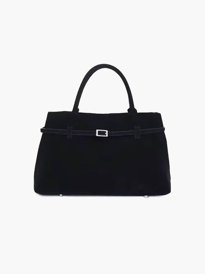 Zwarte Suède Handtas voor Dames Luxe Stijl