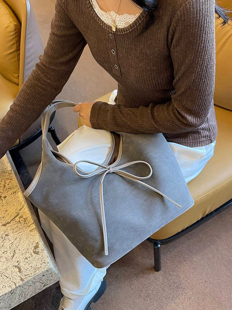 Suède Handtas Dames Elegante Stijl