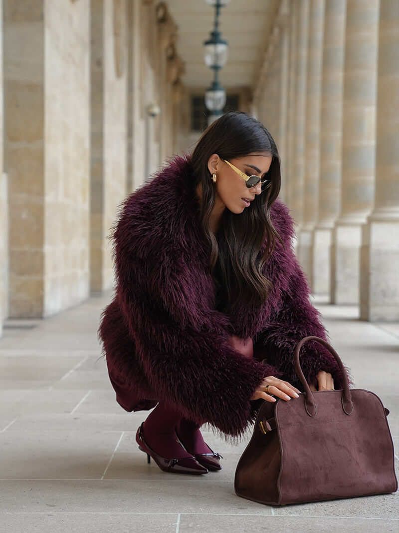 Bruine Suede Schouder tas van Leer