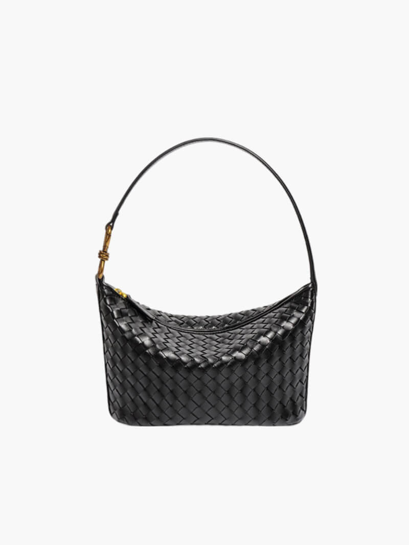 Gevlochten Schoudertas voor Vrouw Leer Handtas Elegance - StudioMarella