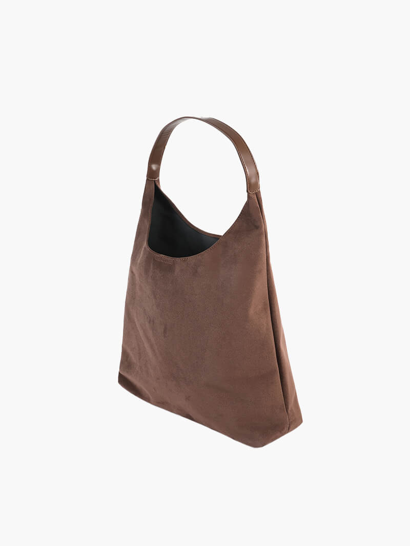 Suède Schoudertas Elegante Minimalistisch Stijl