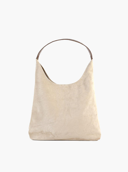 Suède Schoudertas Elegante Minimalistisch Stijl