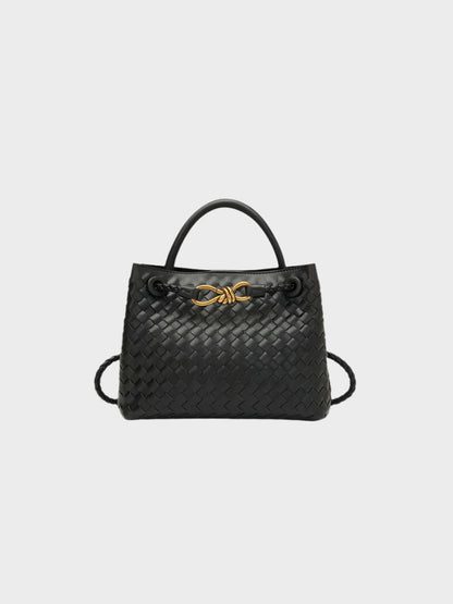 Dames Handtas Gevlochten Leder Look Elegance - StudioMarella