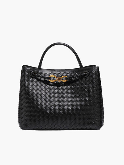 Dames Handtas Gevlochten Leder Look Elegance