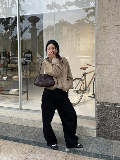 Lederen Schoudertas Gevlochten Look Stijlvol Design