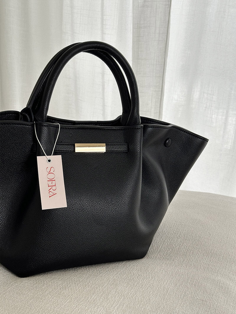 Grote Dames Shopper van Kunstleer Stijlvol Zwart