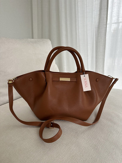 Grote Dames Shopper van Kunstleer Stijlvol Zwart