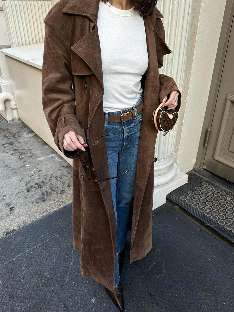 Trenchcoat Dames Klassiek Waterdicht Langer Model
