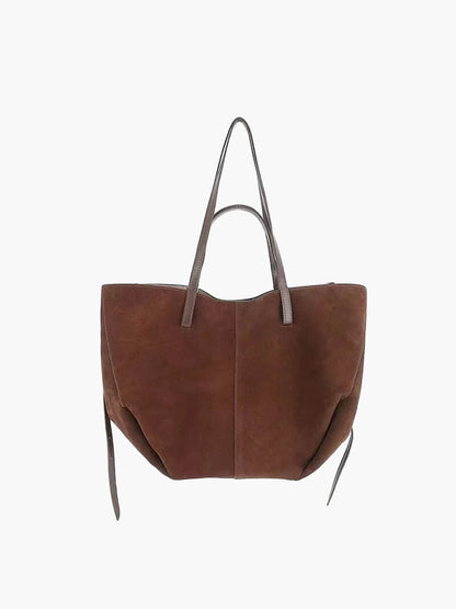 Dames Leren Shopper Tas Suède Grote Ruimte - StudioMarella