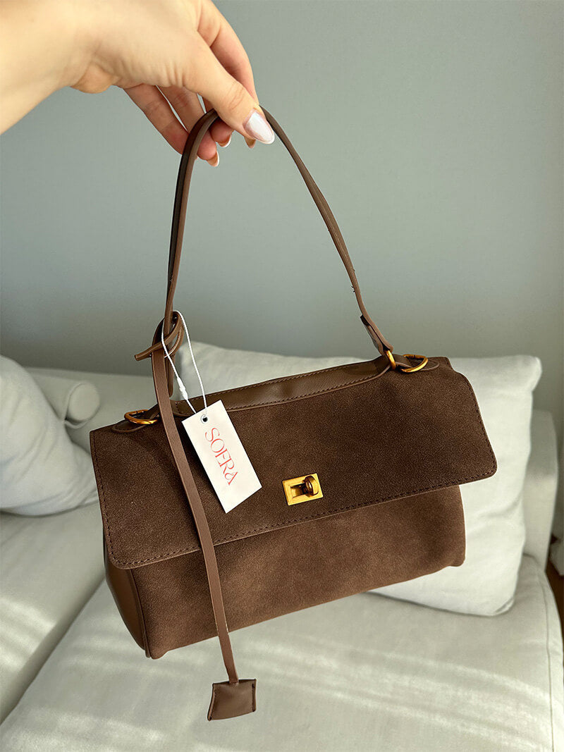 Suède Handtas Ramona Stijlvol en Elegaat