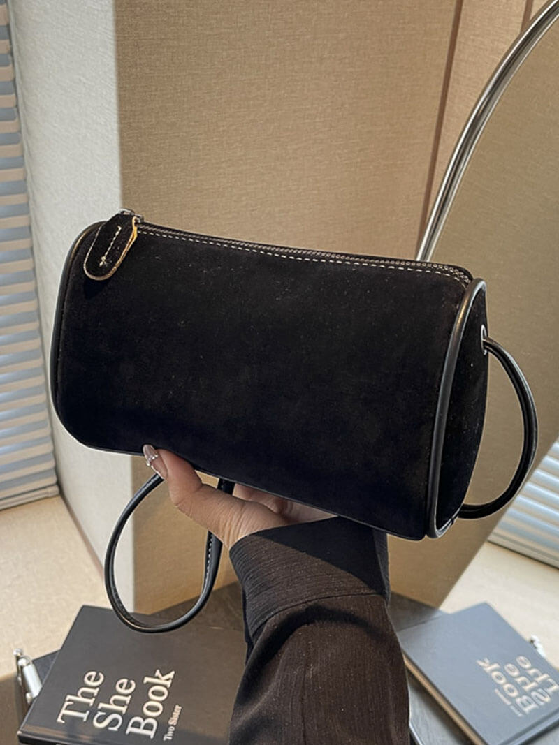 Suède Handtas Vrouwelijke Schoudertas Elegante Design