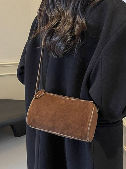 Suède Handtas Vrouwelijke Schoudertas Elegante Design