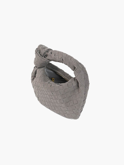 Suède Mini-Tas Gevlochten Stijl Ilyse Look