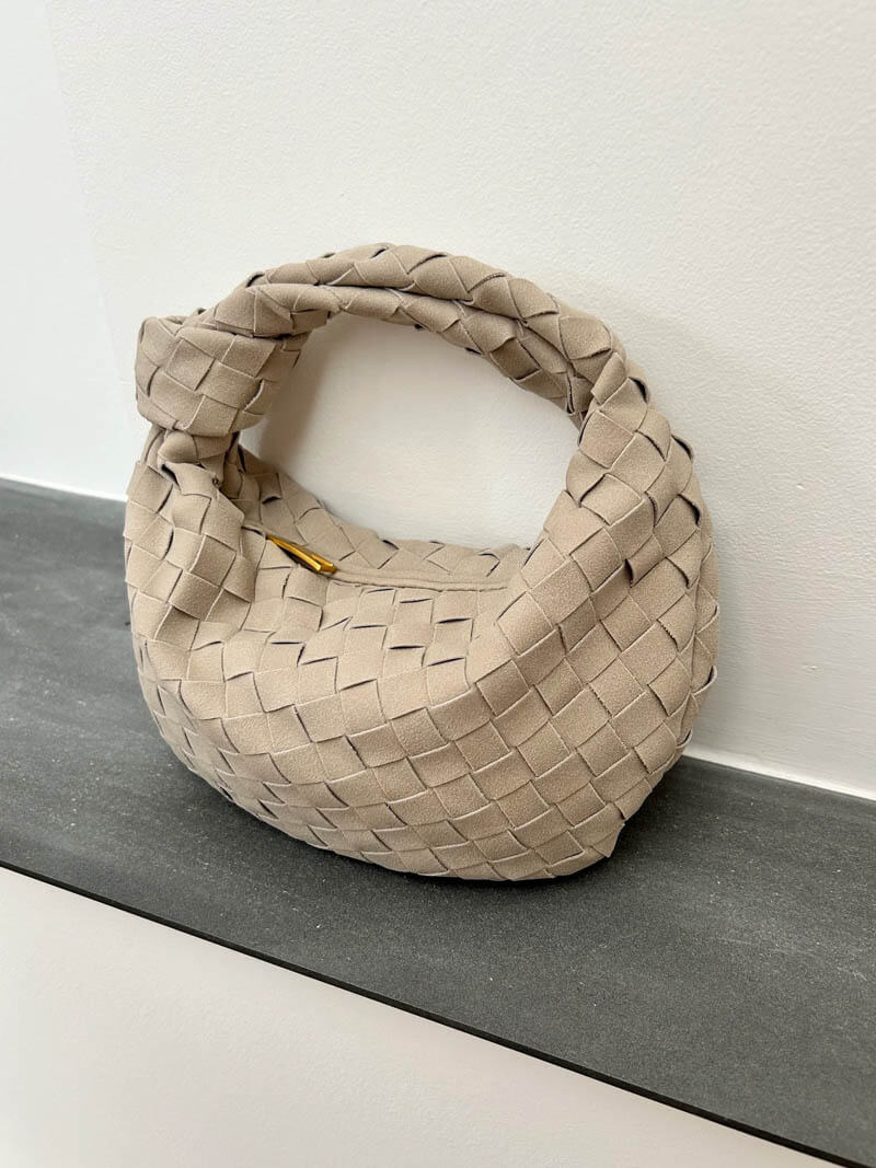 Suède Mini-Tas Gevlochten Stijl Ilyse Look